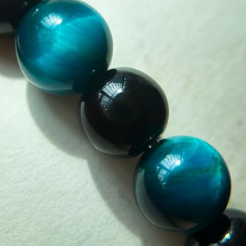 Nature Lava Stone TigerEye Bead Bracelet