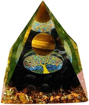 Amethyst Crystal Sphere Orgonite Pyramid