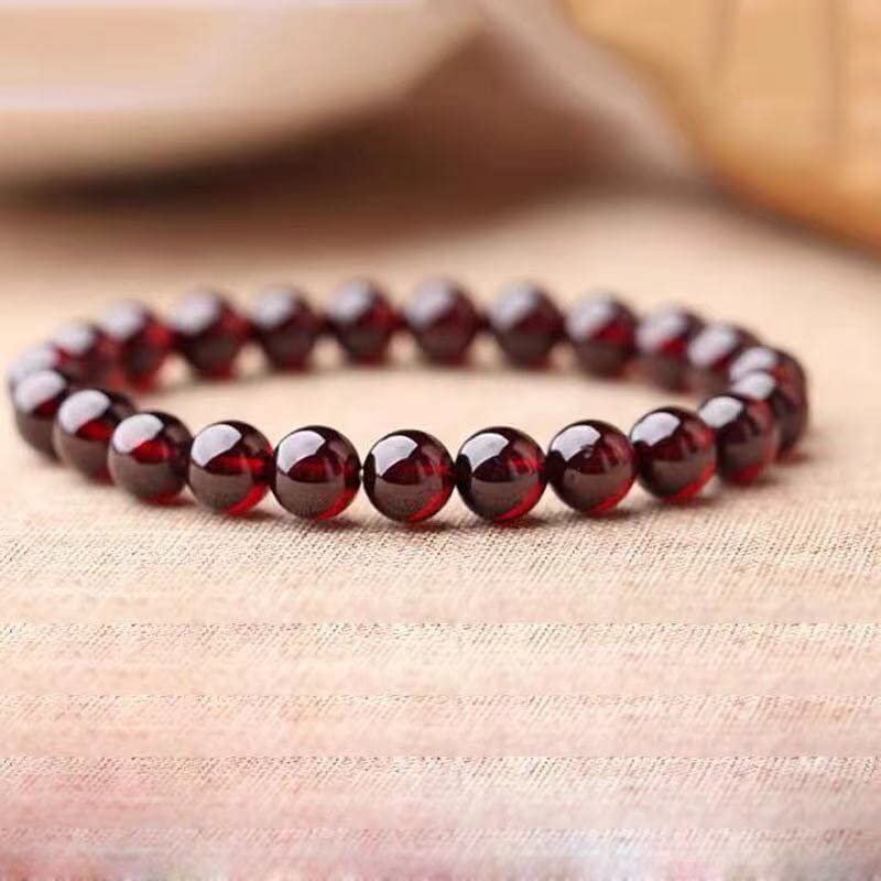 Red Stone Bracelet 7mm