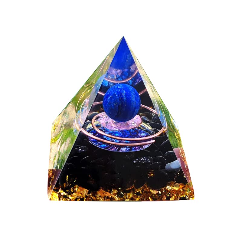 Amethyst Crystal Sphere Orgonite Pyramid