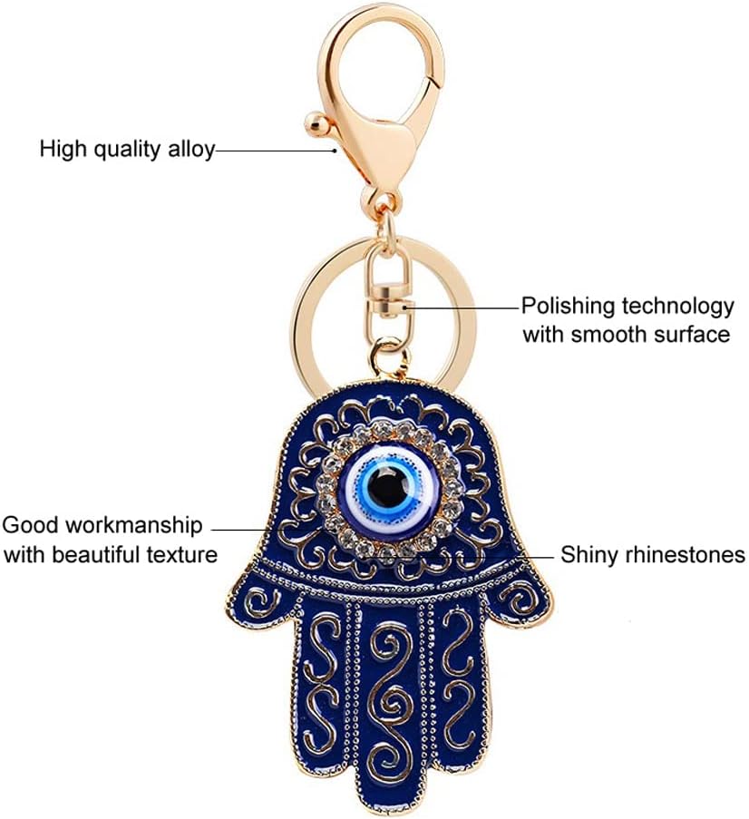 Hamsa Hand & Evil Eye Keychain