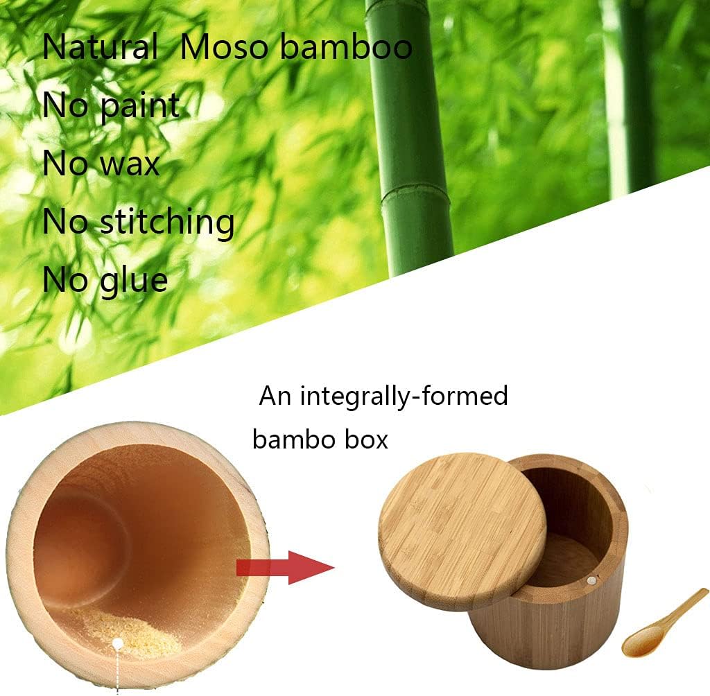 Salt Cellar, Bamboo Salt Box