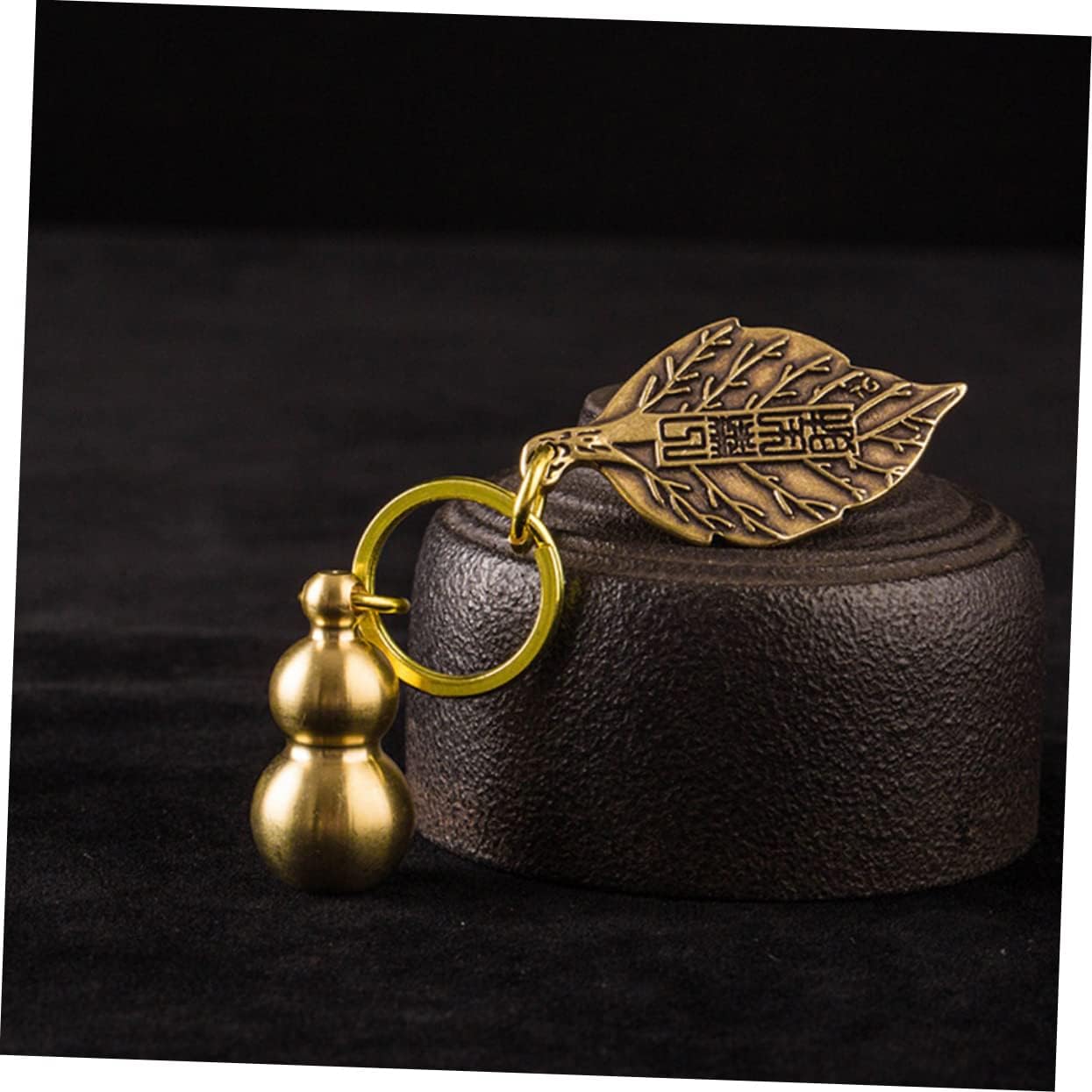 Copper Gourd Lucky Feng Shui Coin Keychain