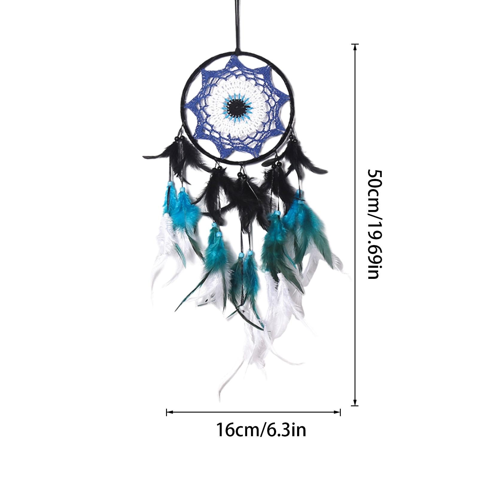 Blue & Black Feather Dream Catcher