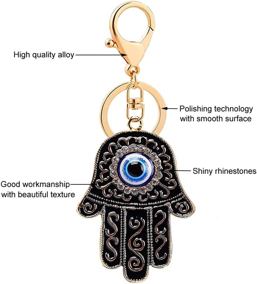 Hamsa Hand & Evil Eye Keychain