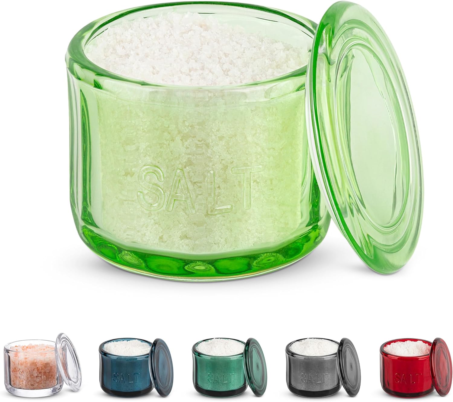 Glass Salt Cellar with Lid