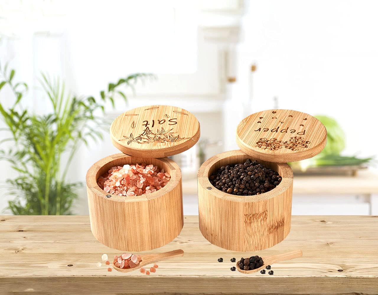 Salt Cellar, Bamboo Salt Box