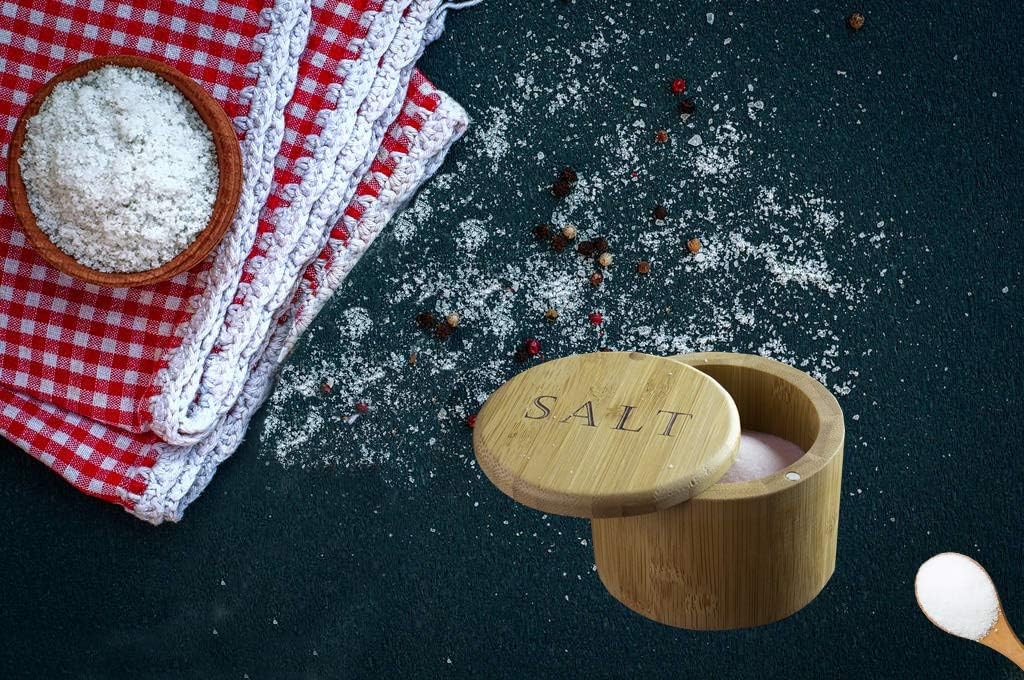 Salt Cellar, Bamboo Salt Box