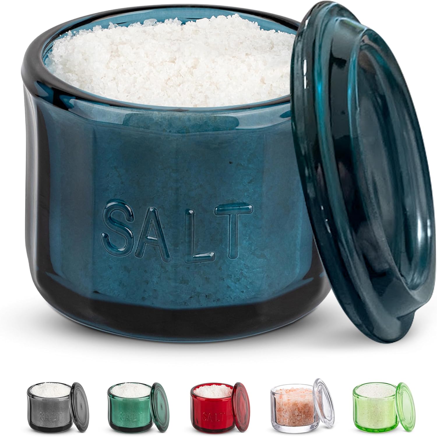 Glass Salt Cellar with Lid