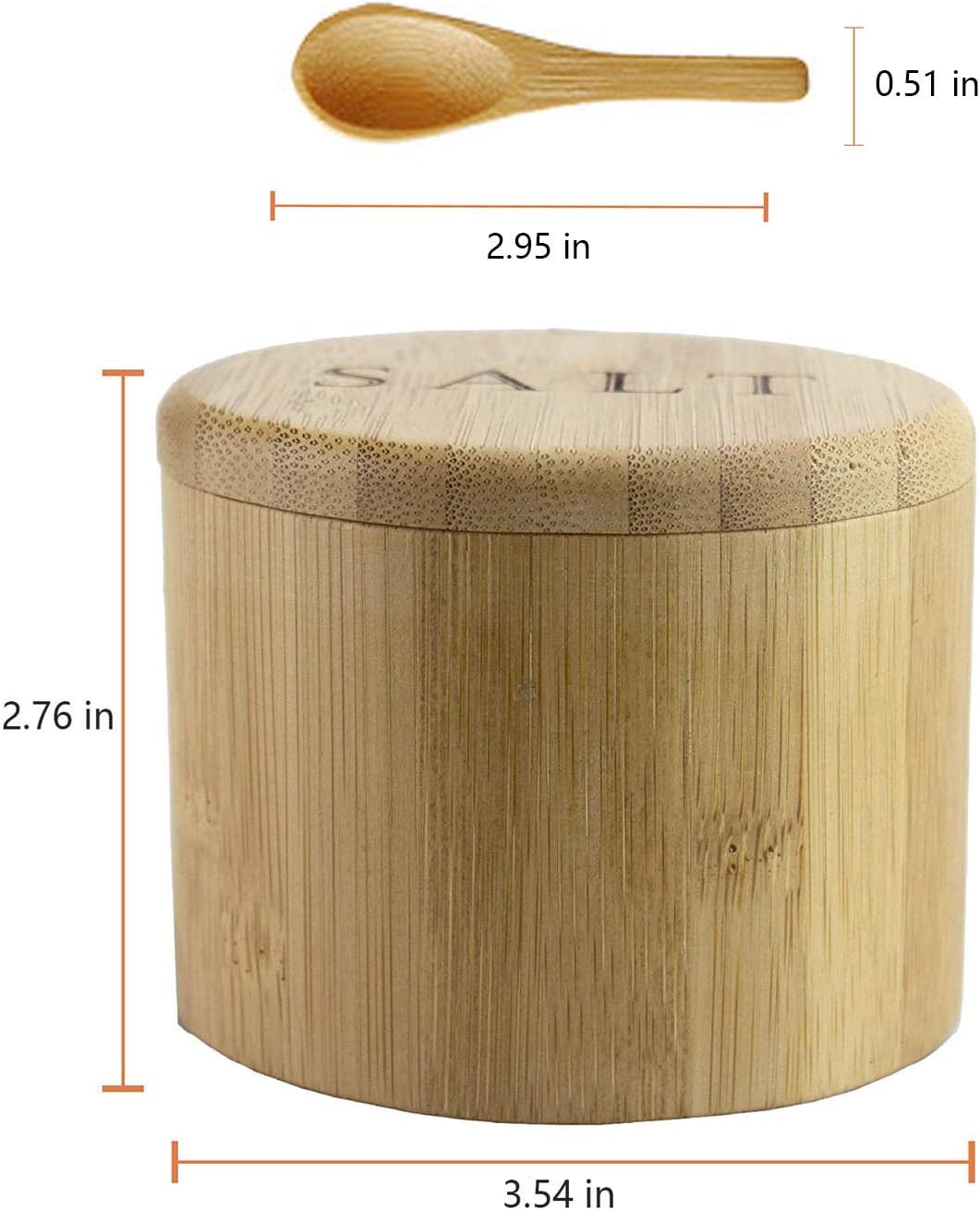 Salt Cellar, Bamboo Salt Box