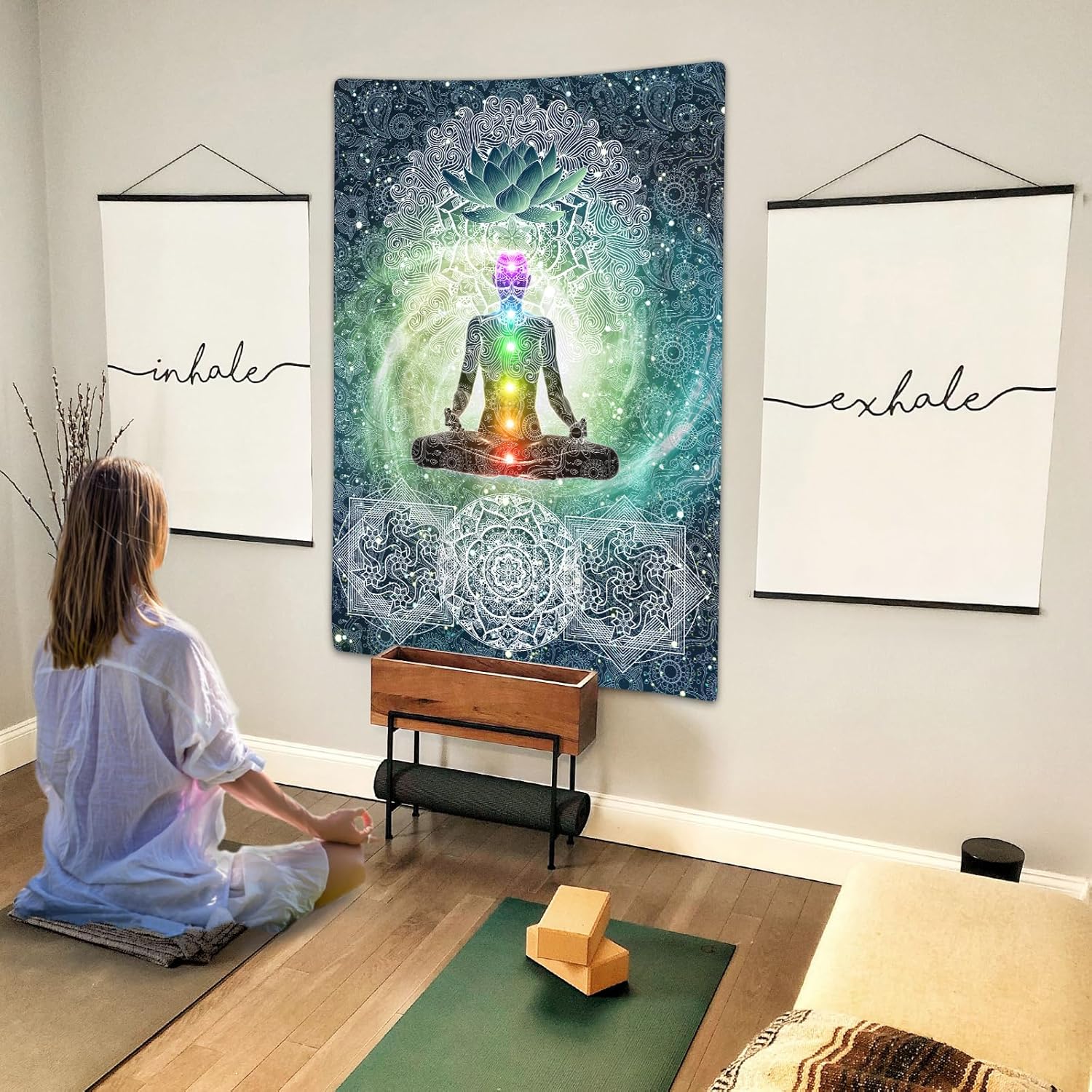 Zen Decor Tapestry Wall Hanging(90W X 70H)