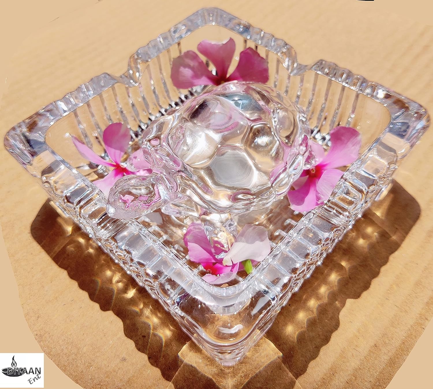 Feng Shui / Vastu Glass Crystal Turtle