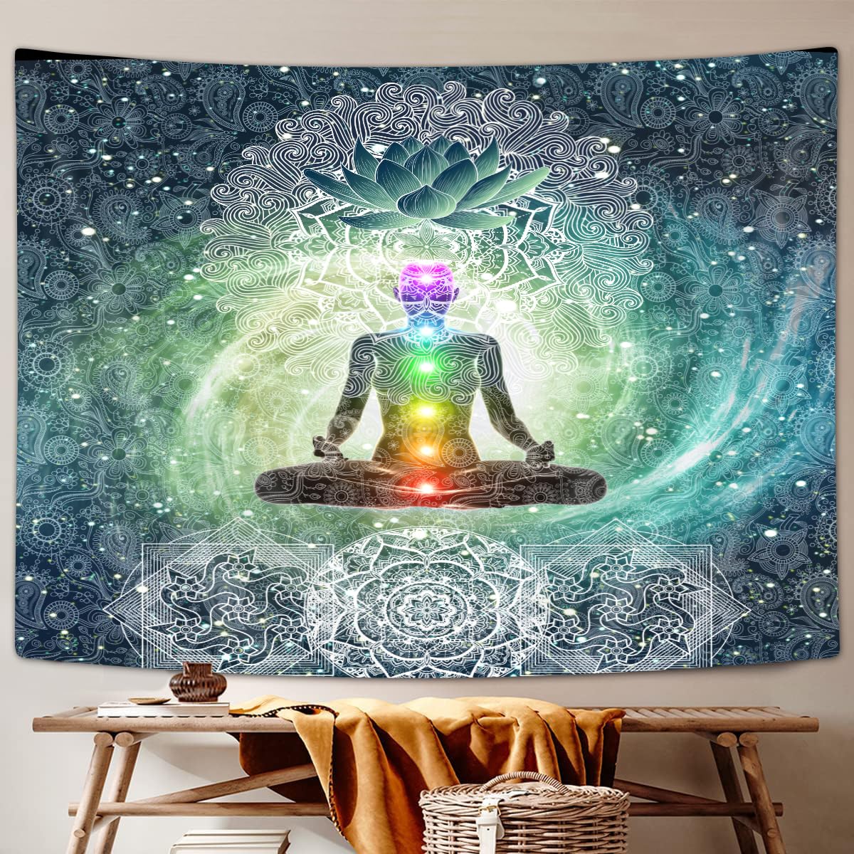 Zen Decor Tapestry Wall Hanging(90W X 70H)