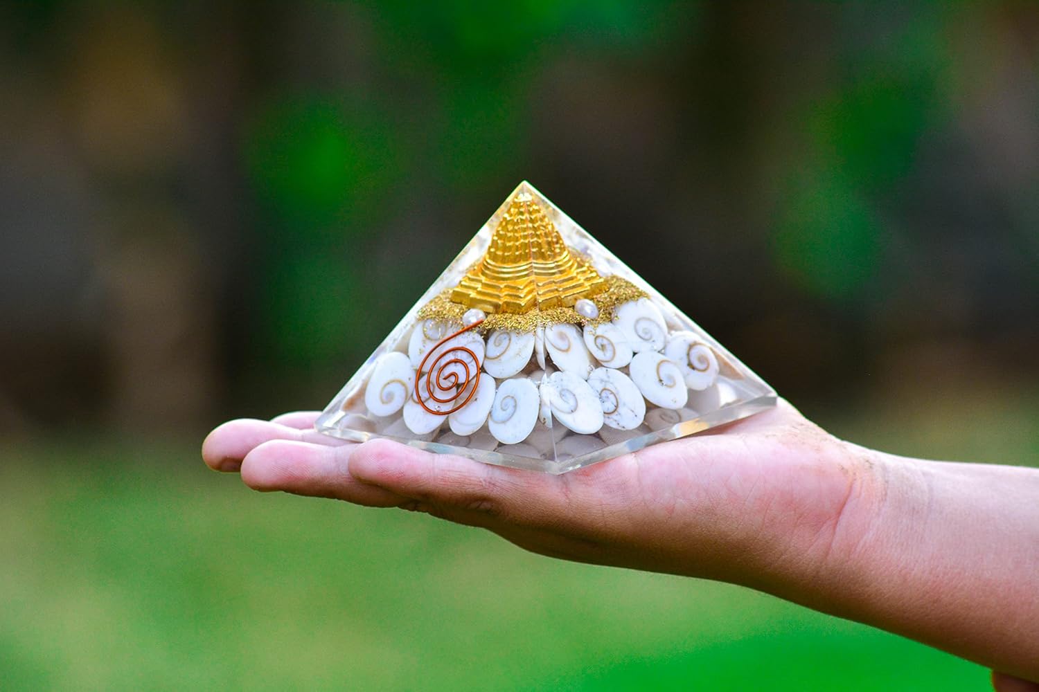 Gomti Chakra Original Shree Yantra Pyramid