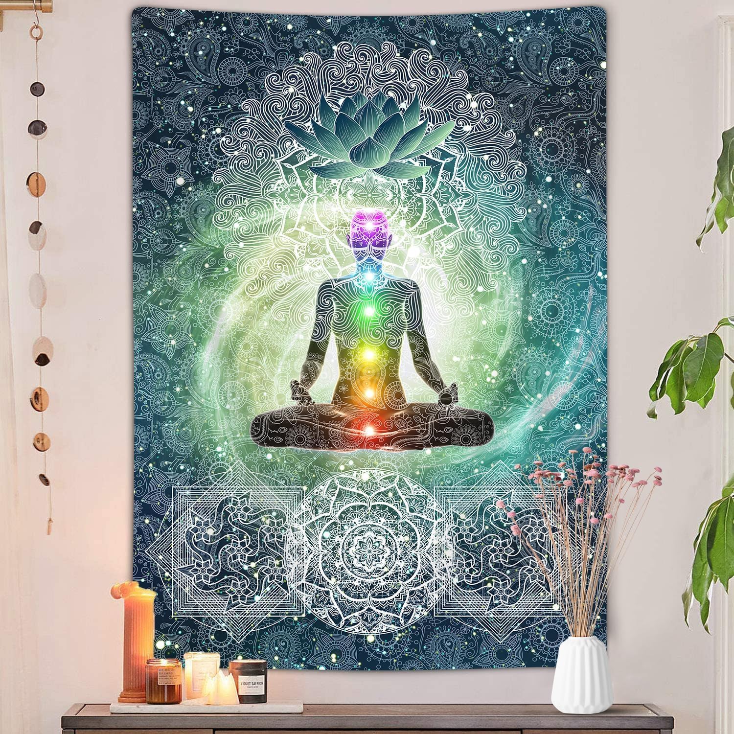 Zen Decor Tapestry Wall Hanging(90W X 70H)